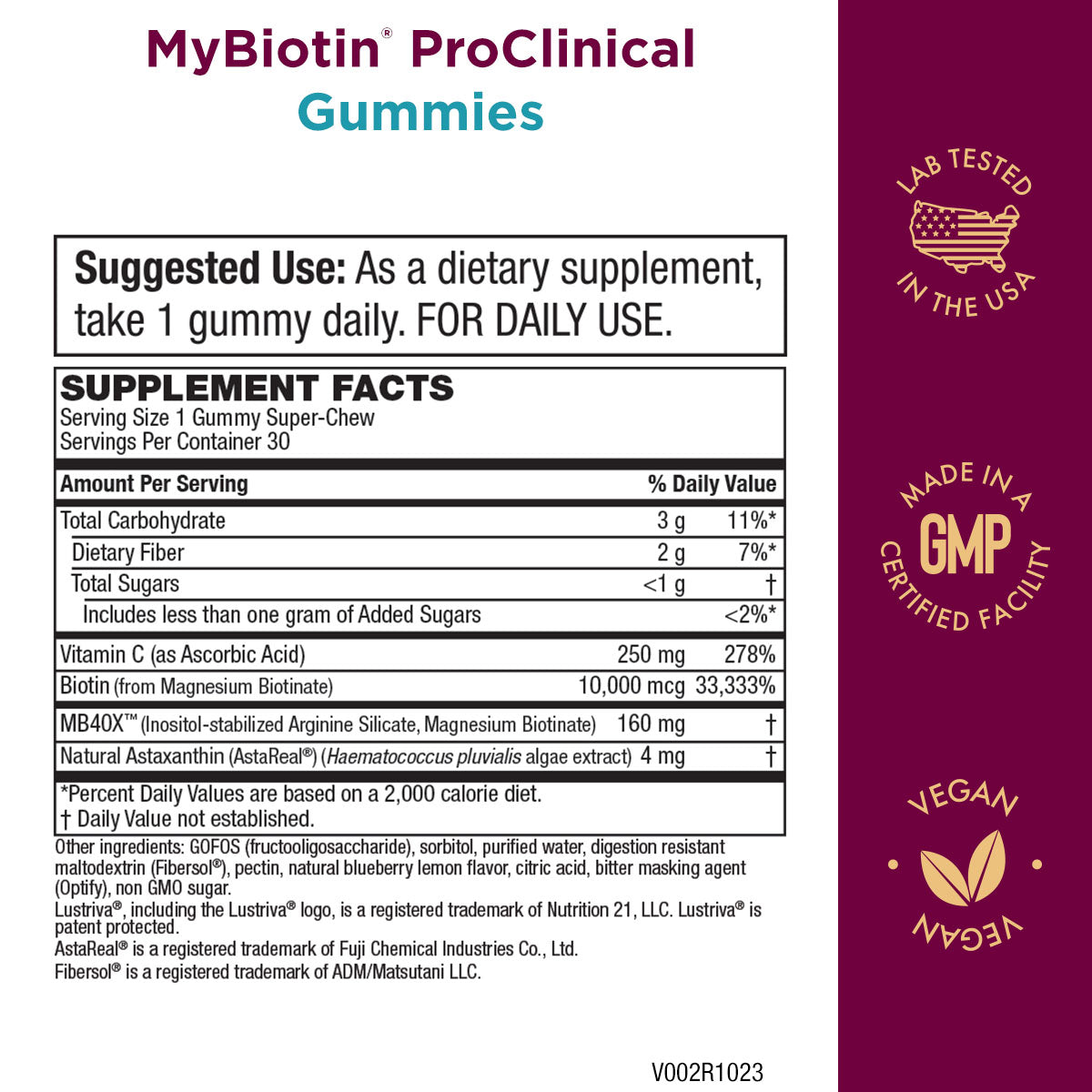 MyBiotin® ProClinical Gummies